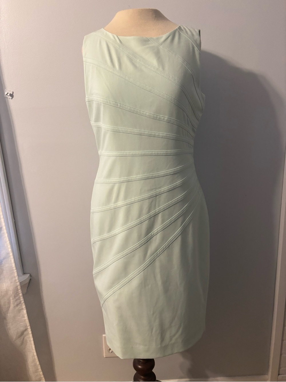 Calvin Klein Mint Green Sleeveless Sheath Dress